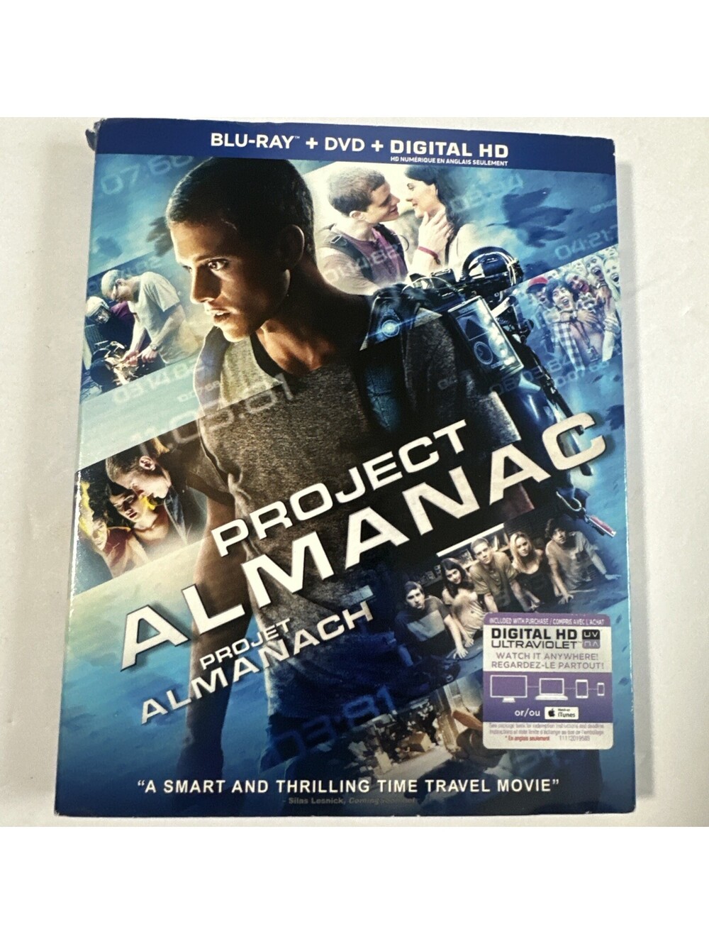 Project Almanac Blu-ray + DVD 2-Disc 2015 w/ Slipcover